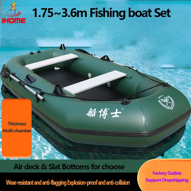1.75~3.6m Green Fishing Kayak  - Fishing Boat Paddle recensie en prijs