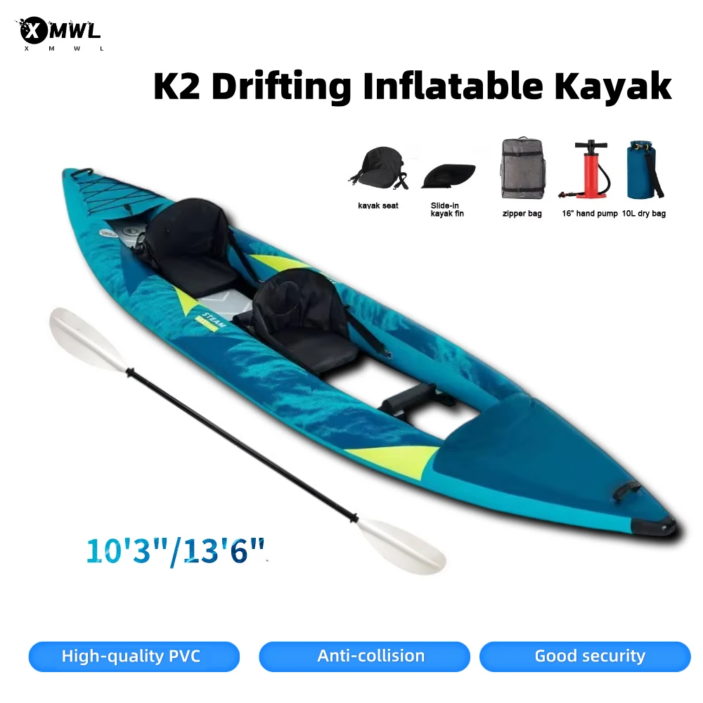 Canoe Kayak Inflatable Boat 1- - Fishing Boat Paddle recensie en prijs