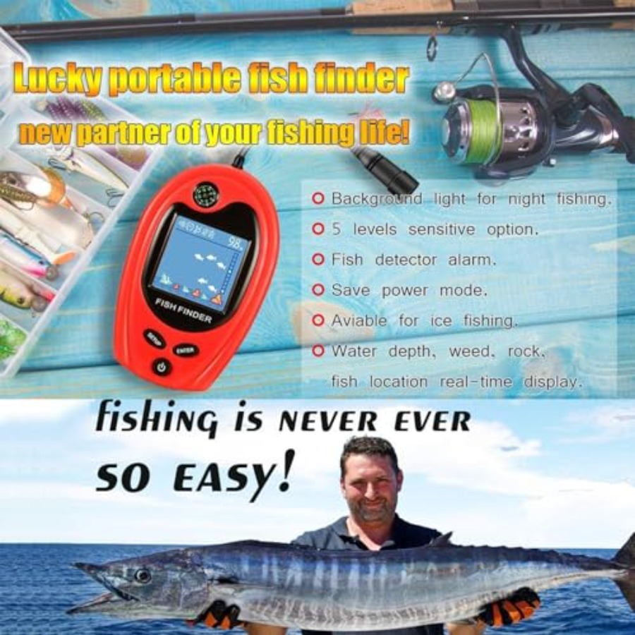 Sonar Portable Fish Finder Tra - Fishing Boat Depth Finder recensie en prijs