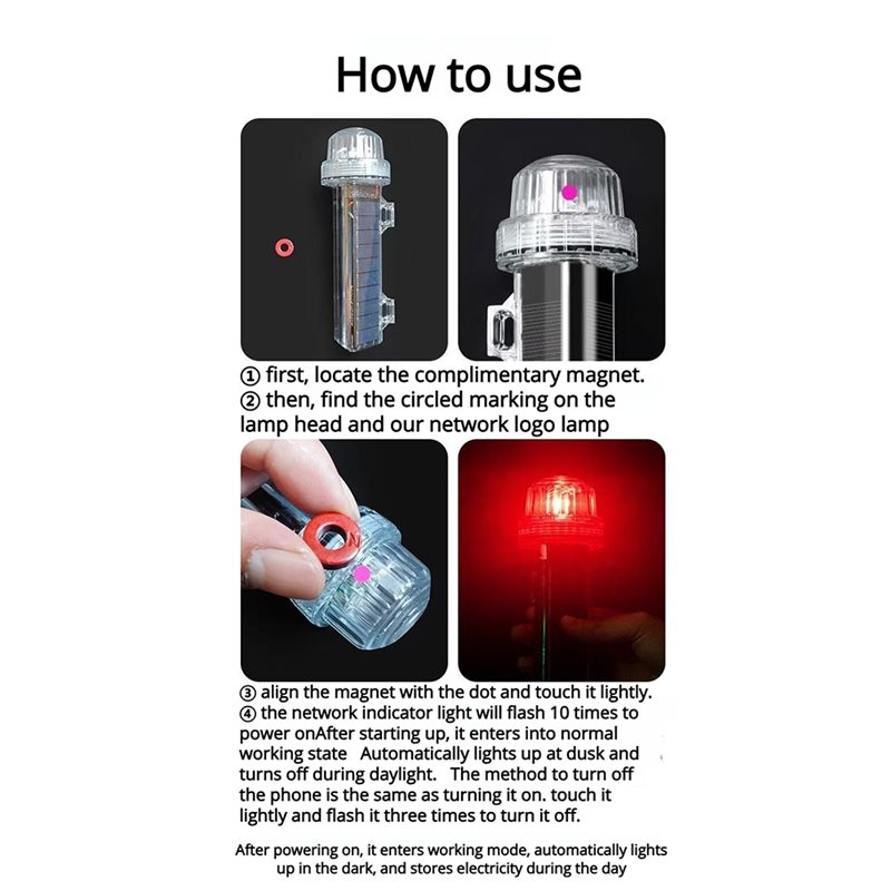 Solar Powered LED Marine Signa - Fishing Boat Navigation Light recensie en prijs