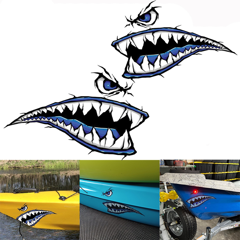 2PCS Shark Teeth Mouth Boat St - Fishing Boat Paddle recensie en prijs